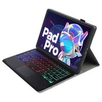 Casing Kulit Keyboard Dapat Dilepas untuk Lenovo Xiaoxin Pad Pro 2022 11.2 Inci TPU Shell dengan Lampu Latar Tiga Warna Sentuh