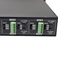 Amplificateur de puissance numérique de classe D multicanal DEKEN DA-8350 1U, amplificateur de puissance professionnel 8 canaux pour projets gouvernementaux et d'entreprise
