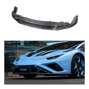 Nouvel état sec préimprégné en Fiber de carbone Kit de carrosserie de voiture séparateur de becquet avant diffuseur de lèvre de pare-chocs pour <span class=keywords><strong>Lamborghini</strong></span> <span class=keywords><strong>Huracan</strong></span> <span class=keywords><strong>EVO</strong></span> RWD - Product Image 1