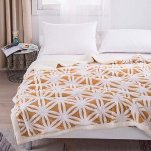 Mantas <span class=keywords><strong>de</strong></span> felpa 100% poliéster suave, edredón <span class=keywords><strong>de</strong></span> dos tonos <span class=keywords><strong>de</strong></span> Cachemira, edredón <span class=keywords><strong>de</strong></span> oveja, manta doble <span class=keywords><strong>de</strong></span> terciopelo Jacquard, venta al por mayor - Product Image 5