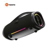 Enceinte LED sans fil portable avec éclairage, étanche pour l'extérieur, avec poignée, pour la maison, cadeau, fête, boîte à musique, boombox
