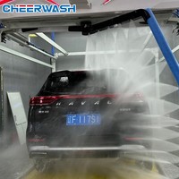 Machine de lavage de voitures automatique avec détection intelligente des véhicules et technologie de distance de lavage réglable