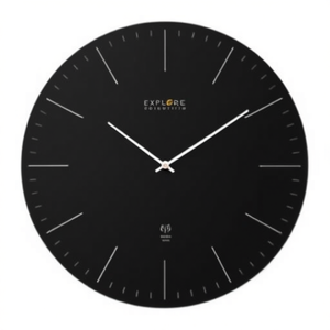 Reloj de pared (25cm) sin números, negro y plateado RAC1001 - Product Image 2