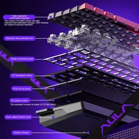 AULA WIN60/WIN68 RGB clavier mécanique de jeu personnalisé 61 touches série HE Esports interrupteur magnétique déclencheur rapide 8K retour Hotswap