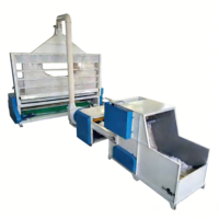 Machine à carder automatique à grande vitesse pour tissus non tissés/doublures, avec contrôle PLC, capacité de 200-250 kg