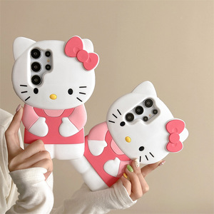 Cartoon Stereo Hellokitty Silicone Phone <strong>case</strong> <strong>for</strong> iphone 11 12 13 14 15 16 Promax Anti-fall Mobile Covers