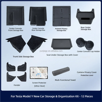 Kit Complet d'Accessoires Intérieurs de Luxe en TPU Premium pour Tesla Model Y/3 2021-2025 – Vente en Gros, Approvisionnement Centralisé