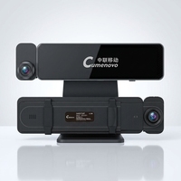 Caméra de tableau de bord triple objectif 4K Modèle 1099 avec écran tactile IPS de 9,66 pouces, WiFi et enregistrement intérieur 2.5K pour vision nocturne