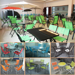 Bộ Ghế Bàn Gấp Gọn Tiện Dụng Cho Sân Vườn Bàn Ăn Tròn Bằng Kính Có Lỗ Ô Bộ Quán Rượu - Product Image 3