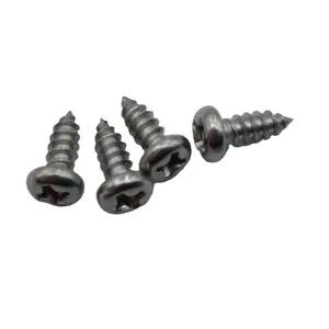 M3X8 Stainless Steel ISO Standard Metric Self-Tapping Screws Pan Head Cross Groove Round Head Furniture Installation Accessories