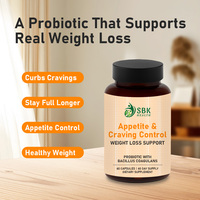 Capsules en gros pour le contrôle de l'appétit chez l'adulte, 100% naturelles, faibles en sucre, sans gluten, complément alimentaire pour la perte de poids et la taille