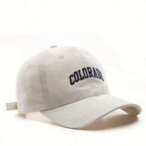 Casquette de baseball unisexe personnalisée avec logo brodé, style sportif, 6 panneaux, toutes saisons, modèle Colorado Dad Hat - Product Image 1