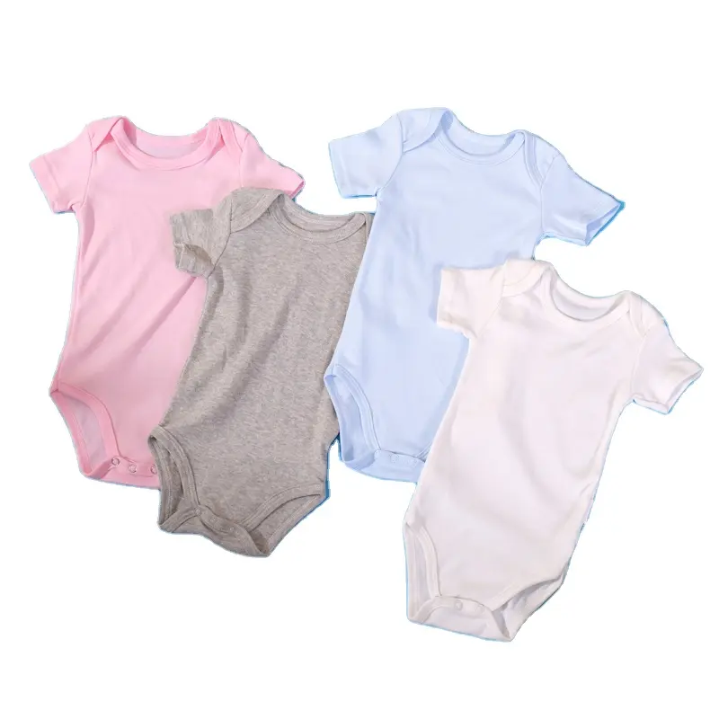 Abbigliamento per neonati tutine corte Unisex per bambini acquista vestiti direttamente dal produttore estivo cinese Custom Design OEM Service