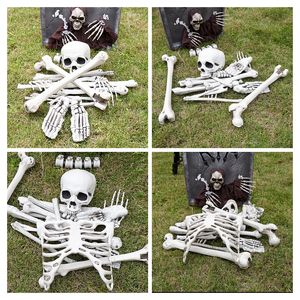 Personalizado al por mayor barato miedo accesorios <span class=keywords><strong>de</strong></span> Halloween accesorios <span class=keywords><strong>de</strong></span> decoración casa embrujada tamaño real animado Halloween esqueletos - Product Image 5