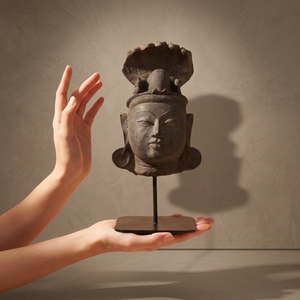 Sculpture de Shiva Lingam, de Nandi Bull et de Naga Serpent, inspirée de l'art des temples hindous médiévaux, réplique de décoration sacrée - Product Image 3