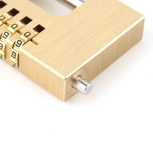 Candado de latón Rectangular con combinación de <span class=keywords><strong>60mm</strong></span> y 70mm con contraseña reiniciable de grillete endurecido resistente - Product Image 3