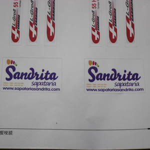 Adesivi Circolari in PVC Bianco di Alta Qualità con Stampa a Caldo Argento, Adesivi Personalizzati per Accendini <span class=keywords><strong>BIC</strong></span>, Vendita all'Ingrosso - Product Image 2