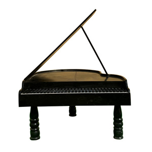 Sculpture de piano en acier inoxydable, montage au sol, forme irrégulière, décoration de mariage - Product Image 4
