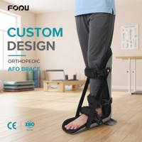 Orthèse de cheville et de pied AFO légère et réglable, support de stabilisation pour pied tombant, fabrication OEM sur mesure