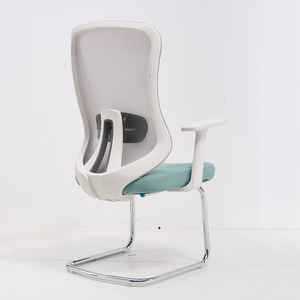 Reposabrazos fijo directo de fábrica con respaldo de malla con soporte de madera, asiento de tela, silla de oficina opcional - Product Image 4