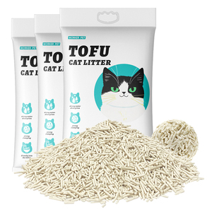 Yüksek kaliteli özelleştirilebilir yıkanabilir çevre dostu kedi çöp tepsisi toptan en iyi fiyat çok Spec Tofu kedi kumu - Product Image 1