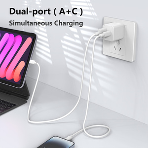 Caricatore da Muro TKT 20W PD con Doppia Porta USB-A/Type-C, Ricarica Rapida QC4.0/PD/QC3.0, Uscita 5V/2.4A per Android, Auricolari, Fotocamere, Smartwatch - Product Image 6