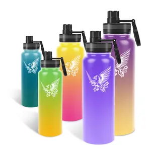 Hot Selling Double Wall Vacuum Large Capacity Sports Metal Stainless Steel Water Bottle With Lid