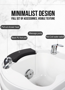 Venta Directa de Fábrica: Bañera de Hidromasaje para Pies con Luces LED de Colores, Diseñada Especialmente para Salones de Terapia Podal - Product Image 6