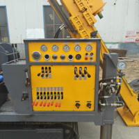 Foreuse à colonne diesel JinDi JD800 avec moteur, boîte de vitesses, pompe et PLC, profondeur de forage max. 400 m, capacité de levage 8T