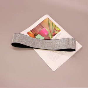 Venda quente Bling Bling Full Rhinestone cintos largos elásticos para as mulheres - Product Image 6