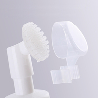 Flacon vide pour nettoyant visage moussant, gel moussant, brosse pour le lavage de la tête, type à pression, nettoyant pour lait, mini distributeur de savon