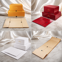 Boîte cadeau magnétique pliante de luxe personnalisée Papier artisanal magnétique pliable pour chaussettes imperméable avec stratification mate ou brillante