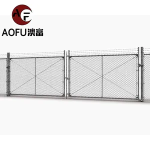Anping galvanized or pvc coated used decorative chain link fence for sale For Chain Link Fence Slats Privacy