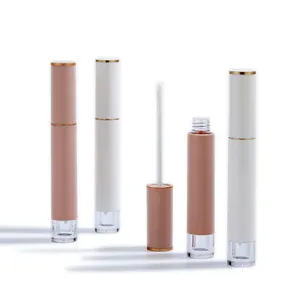 Cylinder Shape ABS Material Rubber Finishing Soft Hand Feeling 3ml Liquid Lipstick Container Empty Lipgloss Tube