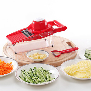 Kitchen Stainless Steel <b>Multifunctional</b> Manual Plastic <b>Vegetable</b> Food Chopper Slicer Dicer Potato <b>Cutter</b> Set <b>Vegetable</b> Slicer - Product Image 4