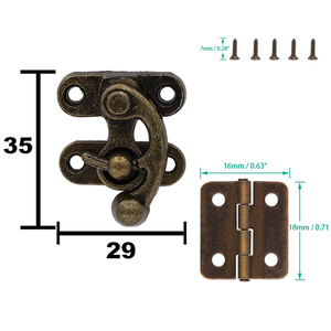 Hộp Trưng Bày Đồ Trang Sức Khóa Nhỏ Bản Lề - Product Image 1