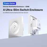 Boîtier de variateur d'intensité Sonoff EDIM Fusion Series, design ultra-plat en PC, bouton micro-arc, contrôle via application Wi-Fi pour