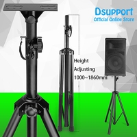 Trépied universel de support de projecteur pliant 1 pièce avec support en métal et accessoires de haut-parleur Surround pour support de haut-parleur