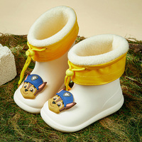 Dessin animé mignon chaussures de pluie imperméables antidérapantes pour enfants garçons et filles Flexible extérieur dinosaure enfants bottes de pluie pour l'hiver