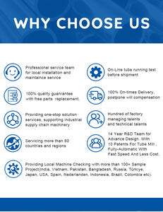 Pabrik Tabung <span class=keywords><strong>HF</strong></span>-lini produksi pipa untuk baja karbon dengan Motor tekanan & PLC 380V/220V/110V suplai energi - Product Image 6
