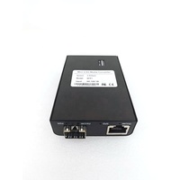 Mini Yönetilmeyen 1x100M/1G/2.5G/5G/10GBase-T RJ45 - 1x 10GBase-X SFP+ Optik Fiber Medya Dönüştürücü 0-120km