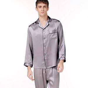 All'ingrosso Sleep Night Wear pantaloni del pigiama 100% seta di gelso pigiama da uomo di lusso pigiama <span class=keywords><strong>Set</strong></span> vestiti per dormire - Product Image 2