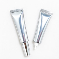 Mettre en surbrillance vide 15g aluminium-plastique médical pharmaceutique pommade maquillage crème pour les yeux visage apprêt Gel Tube avec longue buse