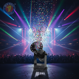 Máquina <span class=keywords><strong>de</strong></span> Papel con 12 Luces LED y Control Remoto, Papel Perfecto para Fiestas <span class=keywords><strong>de</strong></span> DJ, Discotecas, Bodas y Eventos, Marca: GBV - Product Image 3