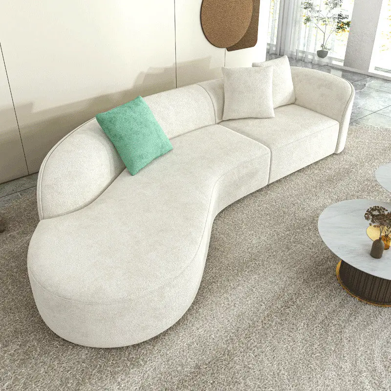 Sofa 3 kursi, furnitur apartemen gaya Italia murah, Sofa ruang tamu, tempat tidur Sofa, kain nyaman