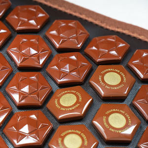 <span class=keywords><strong>Nuga</strong></span> meilleur pyramide hexagonale Tourmaline Logo perles chauffage infrarouge pour la taille soulagement de la douleur thermique protéger la ceinture de taille - Product Image 5