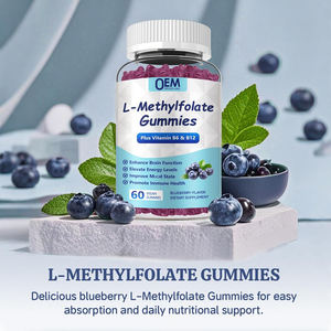 Permen Kunyah Rasa Blueberry OEM L-Methylfolate dengan Methyl <span class=keywords><strong>B12</strong></span> Plus <span class=keywords><strong>Vitamin</strong></span> B6 <span class=keywords><strong>B12</strong></span> Meningkatkan Suasana Hati Memperbaiki Kesehatan Otak Memperkuat - Product Image 3
