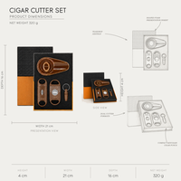 Ensemble coupe-cigares marron, cendrier à cigares, coupe-cigares guillotine, coupe-cigares en V, perforateur, porte-clés, 4 pièces, cadeau pour hommes, accessoire de bar, vente en gros