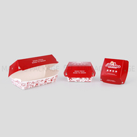 Boîte de papier de frites jetables à emporter boîtes de hamburger d'aile de poulet personnalisées emballage de frites frites boîte de restauration rapide à emporter conteneur