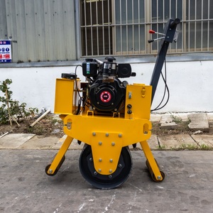 Construction <b>Machinery</b> <b>Walk</b> Behind Soil Compactor Road Roller - Product Image 2
